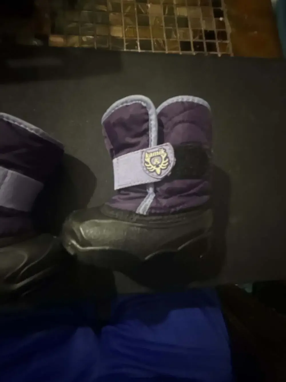 Kamik Snowbug Winter Snow Boots for Toddlers in Purple